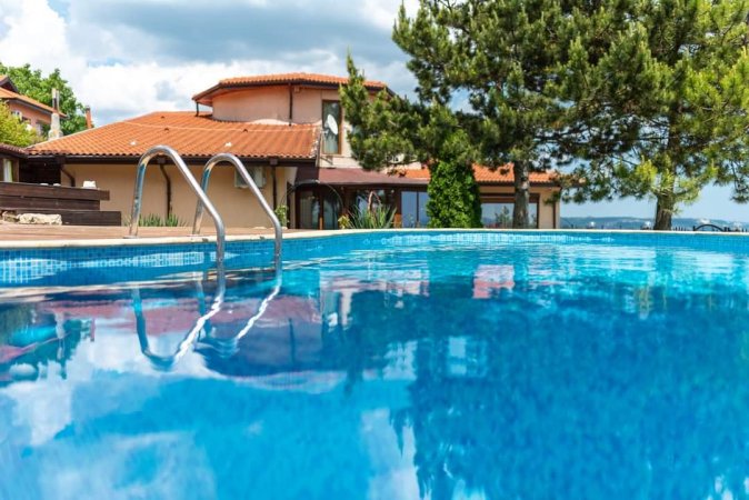 Lovely villa with а privat pool and jacuzzi , amazing sea view Black Sea,Albena,Bulgaria — фотографија 4