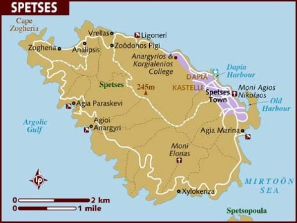 Holiday Maisonette with sea view in cosmopolitan island Spetses — снимка 1